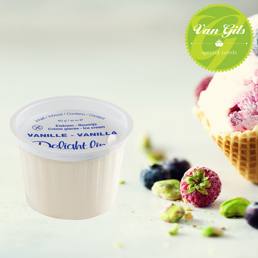 Mini Vanille Ijsbekers Lactose Free