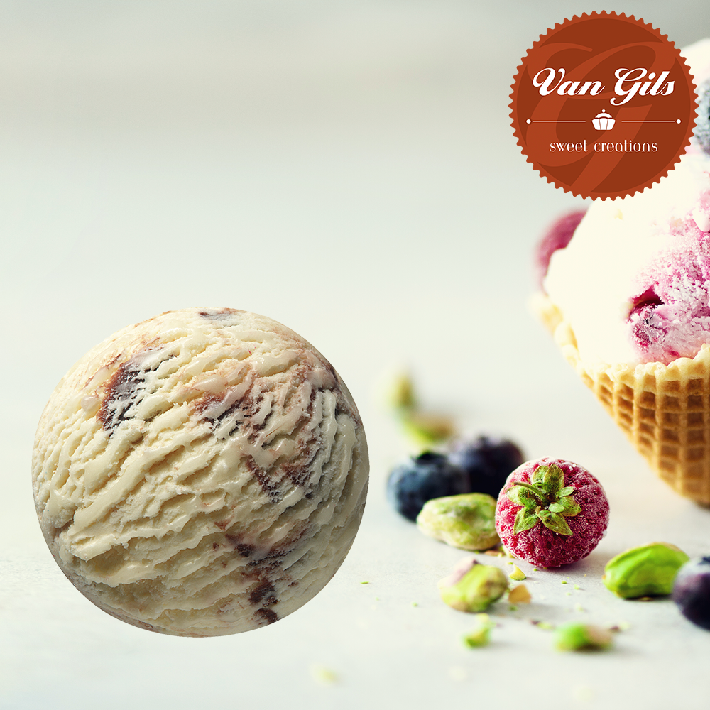 Dame Blanche Roomijs met Chocoladesaus