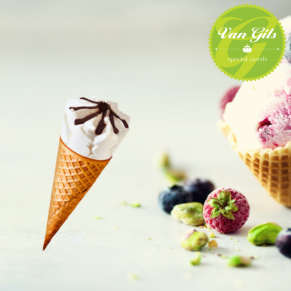 Hoorntje Dame Blanche met Zoetstof