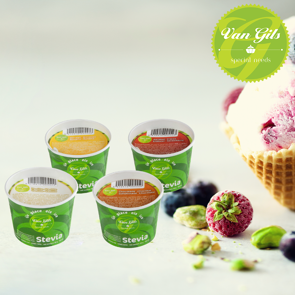 Assorti Ijsbekers met Zoetstof